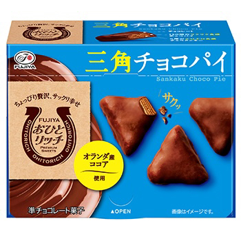 ７４ｇおひとリッチ　三角チョコパイ